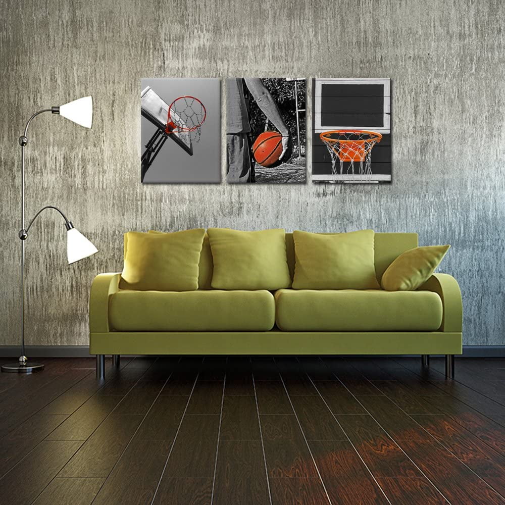 iKNOW FOTO 3 Piece Black and White Sports Canvas Wall Art Basketball Poster Art Prints Painting Framed Pictures Art Work for Gym Walls Decor Boys Gift 12x16inchx3pcs iKNOW FOTO 3 Piece Black and White Sports Canvas Wall Art Basketball Poster Art Prints Painting Framed Pictures Art Work for Gym Walls Decor Boys Gift 12x16inchx3pcs